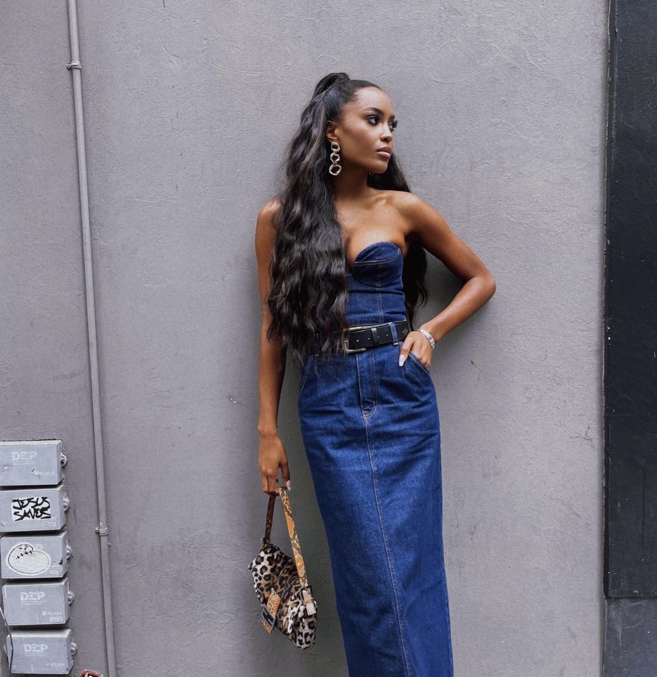 all denim everything.